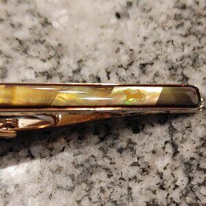 Celine 925 Silver Opal Tie Clip